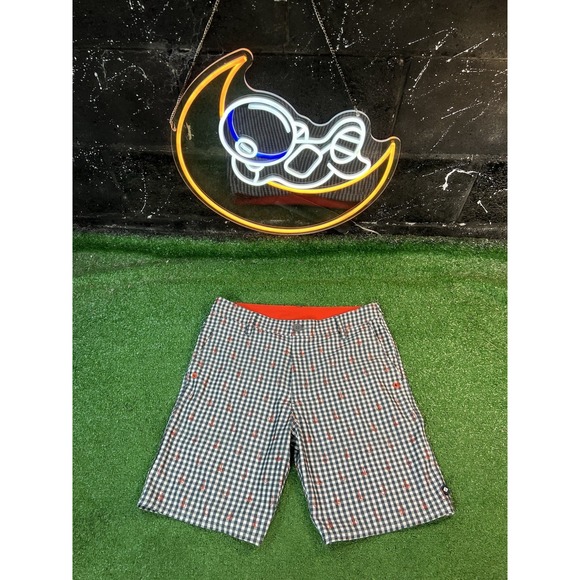 Sperry Top Sider‎ Shorts Men's 32 Blue Anchor AOP Nautical Chino Boating Beach - Picture 1 of 8